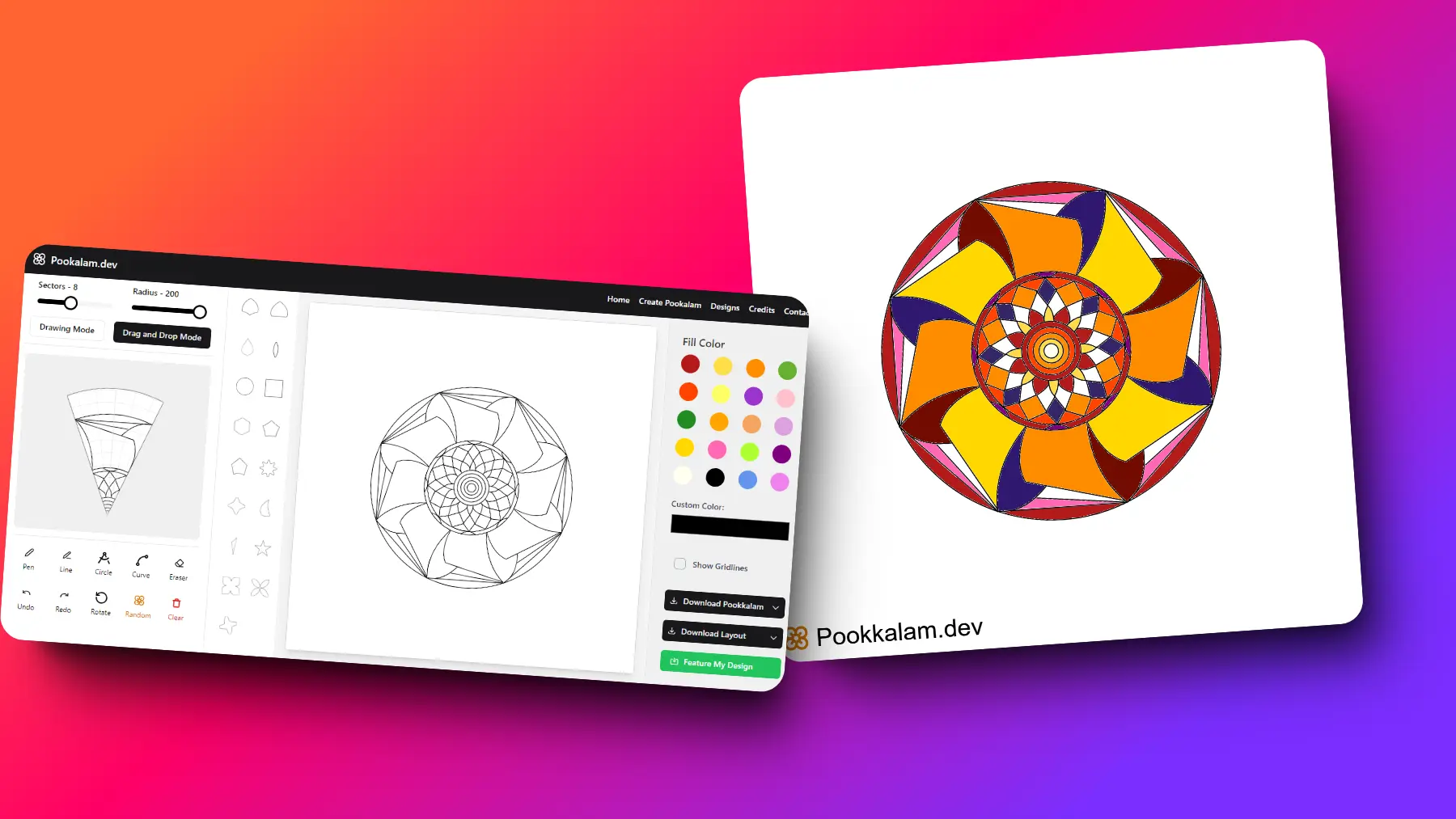 Pookkalam.dev Screenshot